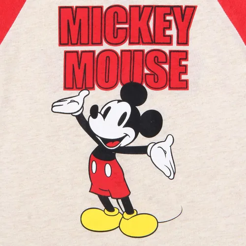 Vista 3 de Disney Mickey Mouse - Camisa de manga larga para niños pequeños, color rojogris