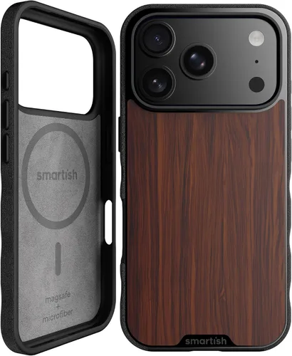 Vista 27 de Smartish iPhone 11 Pro Max Slim MagSafe, Gripmunk, agarre magnético delgado Asunto de corbata negra (MagSafe)