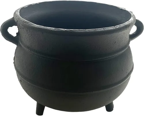 Vista 3 de Caldero de hierro fundido pintado negro Tamaño- 7 "D