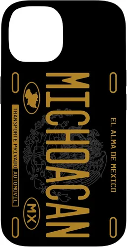 Vista 4 de Michoacano Michoacan Mexican State License Plate Phone Case for iPhone 17