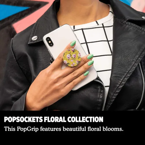 Vista 5 de PopSockets: PopGrip con tapa intercambiable para teléfonos y tabletas - English Rose