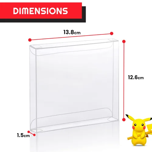 Vista 3 de EVORETRO Caja de juegos de almacenamiento compatible con Nintendo Games protector de caja de juegos 3DS paquete de 25