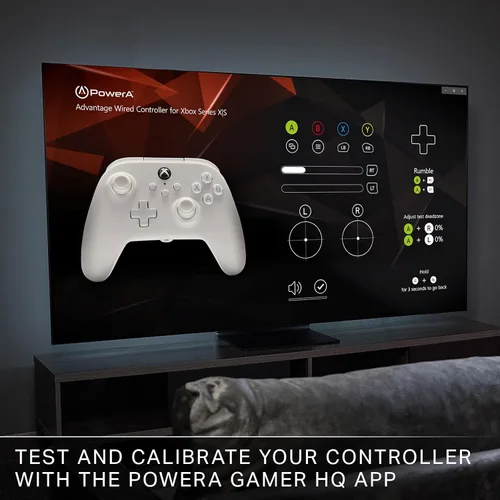 Vista 7 de PowerA Advantage Wired Controller for Xbox Series XS - Mist, White Xbox Controller with Detachable 10ft USB-C Cable, Mappable Buttons, Trigger Locks