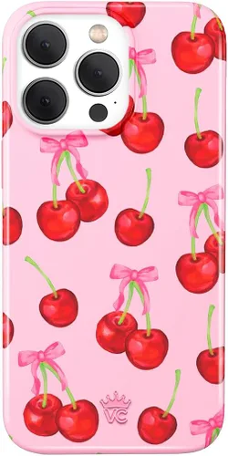 Vista 39 de VELVET CAVIAR Funda para iPhone 15, compatible con MagSafe, probada en caídas de 10 pies, Berry Baby
