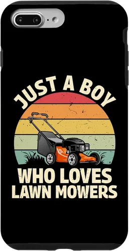 Vista 12 de just a boy who Loves Lawn mowers Funny Gardening Lover Art Case for iPhone 17