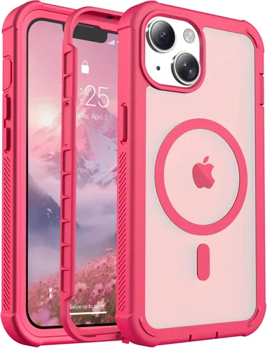 Vista 142 de jaroco - Funda magnética compatible con MagSafe para iPhone 11 de 6.1 pulgadas; protección de grado militar contra caídas, de doble capa