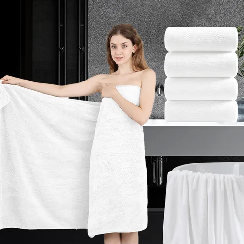 Vista 56 de Juego de toallas de baño de 8 piezas 2 toallas de baño grandes de gran tamaño, 2 toallas de mano y 4 paños Juego de toallas de baño ultrasuaves