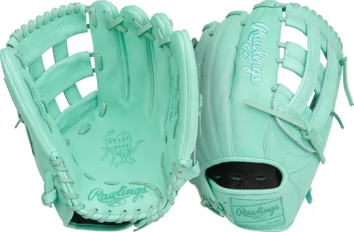 Vista 63 de Guantes de béisbol Heart of the Hide 2026 Top Grade US Steerhide Negro/Menta Pro H Web