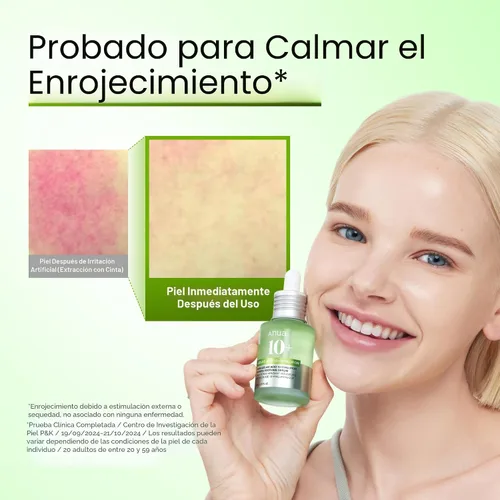 Vista 6 de Anua Suero Facial de Ácido Azelaico 10% Hialurónico en Rojo Tranquilizante, Suero Facial para Piel Sensible y Problemática, Brotes, Ácido