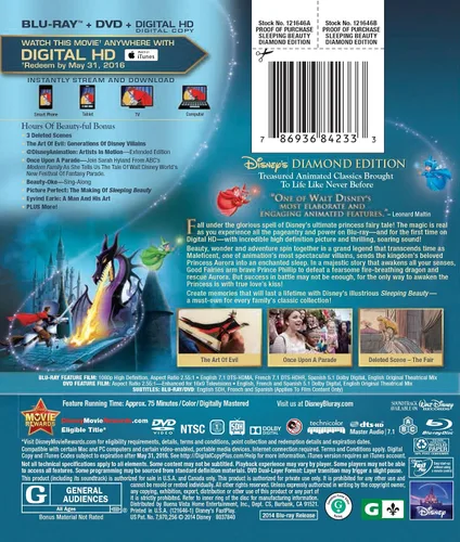 Vista 2 de Sleeping Beauty (Diamond Edition) Blu-rayDVDDigital HD