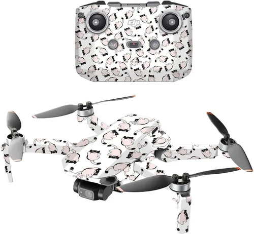 Vista 13 de MightySkins - Compatible con DJI Mini 2 Dron portátil - Argyle negro Funda protectora de vinilo duradera y única Fácil de aplicar, quitar