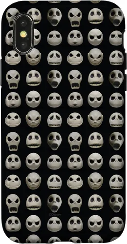 Vista 5 de Funda negra para iPhone 13 Pro Max Disney The Nightmare Before Christmas Jack Expressions