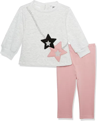 Vista 10 de Kids Headquarters Conjunto de leggings de 2 piezas para bebé niña Rubor de gamuza/estampado
