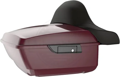 Vista 106 de Moto Onfire King Tour - Maletero con almohadilla de respaldo para Harley Touring 1997+ (Barracuda Silver)