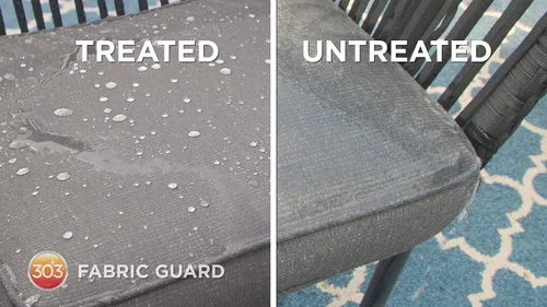 Vista 7 de Protector UV 304 (30302) PDQ A2 Restores water and stain resistance on outdoor fabric, canvas, cushions, and upholstery.