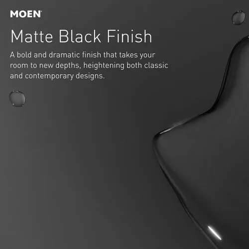 Vista 6 de Moen Align T2192NHBL - Kit de molduras de ducha Posi-Temp de equilibrio de presión, color negro mate, sin cabezal de ducha, requiere válvula