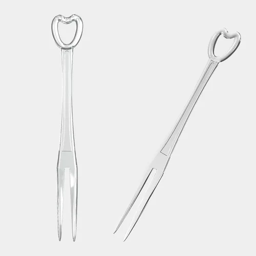 Vista 7 de 300 tenedores desechables de plástico para frutas, mini tenedores para pasteles, aperitivos, tenedores de cóctel, picas de postres pequeños