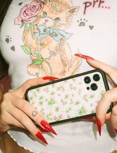 Vista 6 de Wildflower Fundas - Compatible con iPhone 15 Pro Max - Rosa Posie Rosie