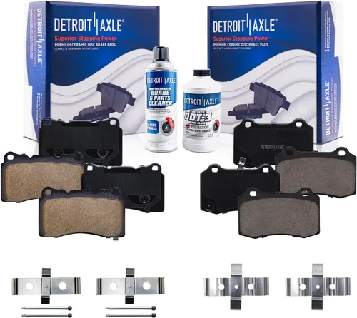 Vista 139 de Detroit Axle - Pastillas de Freno Delantero Izquierdo Reemplazo de Pinza de Disco para Ford Fusion Mazda 6 Lincoln MKZ Mercury Milan 2006-2012
