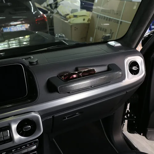 Vista 3 de YIWANG Caja de almacenamiento de agarre de copiloto ABS para Mercedes Benz Clase G AMG Wagon Cross Country SUV W463 G350 G400 G500 G55 G63 G65