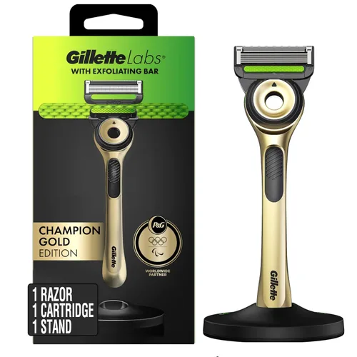 Vista 25 de Gillette Labs Special NFL 49ers Edition Shaving Razor for Men - 1 Handle, 1 Razor Blade Refill, Perfect for Game Day Grooming, GilletteLabs with