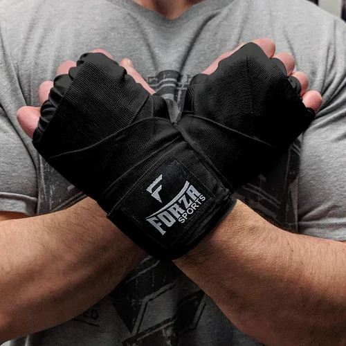 Vista 22 de Forza Sports Vendas de boxeo y MMA estilo mexicano de 180" Concientización sobre el autismo Azul