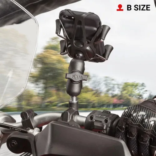 Vista 3 de RAM Mounts - Adaptador de bola con poste roscado M10 X 1.25" con bola de tamaño B de 1 pulgada RAM-B-349U