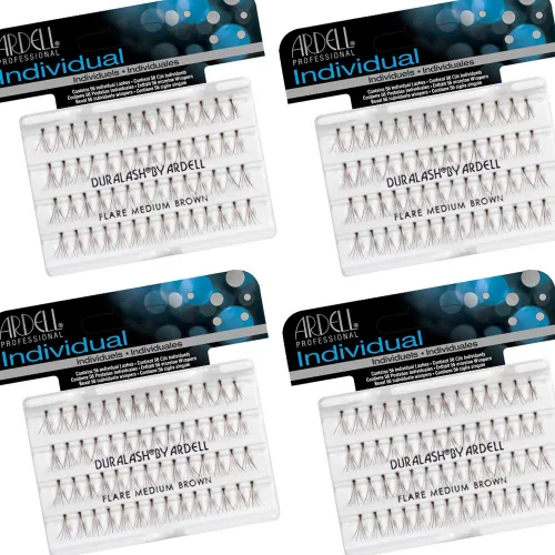 Vista 9 de Ardell Pestañas individuales Flair Long Black – racimos de pestañas sin nudos, extensiones de pestañas en racimo para volumen y longitud naturales