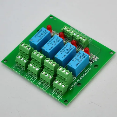 Vista 3 de Electronics-Salon Placa de módulo de relé de señal DPDT, versión DC 5V, para Arduino Raspberry-Pi 8051 PIC.