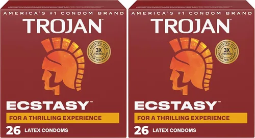 Vista 28 de Trojan Bareskin - Preservativos finos, paquete variado Everythin, condón de látex lubricado, 10