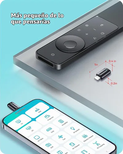 Vista 6 de IR Blaster - Mando a distancia universal para iPhone Lightning Negro