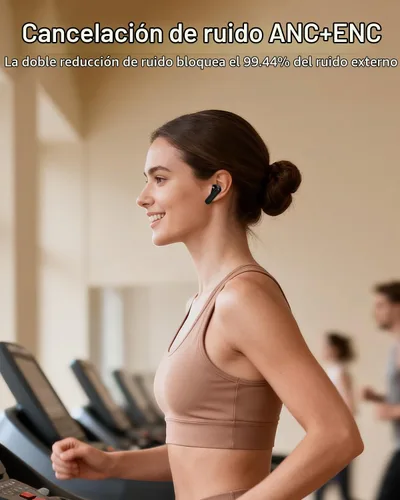 Vista 7 de Auriculares inteligentes con pantalla táctil, auriculares de pantalla táctil, auriculares inalámbricos Bluetooth 5.4, auriculares táctiles