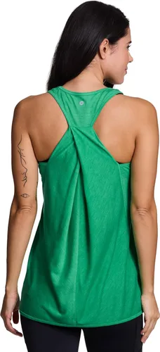 Vista 9 de RBX Active - Camiseta de tirantes para mujer con espalda en T, fluida, para yoga y entrenamiento con detalle de moda Baton Rouge