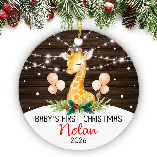 Vista 23 de Adorno de conejito de bebé, adorno personalizado con nombre y año para recién nacido 2026, decoración de conejo de Navidad personalizada, regalo