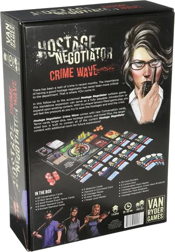 Vista 2 de Van Ryder Games Negociador de rehenes Crime Wave Juegos de mesa