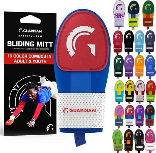 Vista 23 de Guante deslizante Guardian Baseball - Tallas para jóvenes y adultos - Guante deslizante para béisbol - Correa de compresión elástica