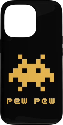 Vista 10 de iPhone 16 Alien Invaders Pew Space 8-bit Retro Video Game Gift Case