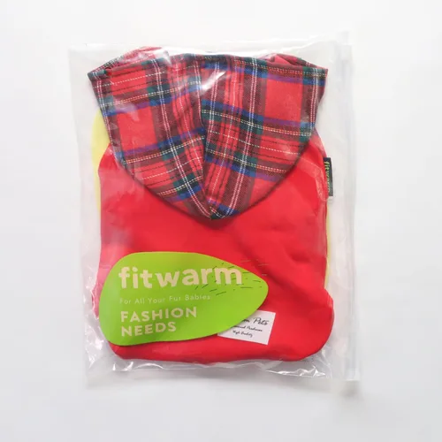 Vista 7 de Fitwarm Sudadera con capucha para perro a cuadros, ropa para perros pequeños, hembra, niño, sudadera para mascotas con capucha, traje de invierno