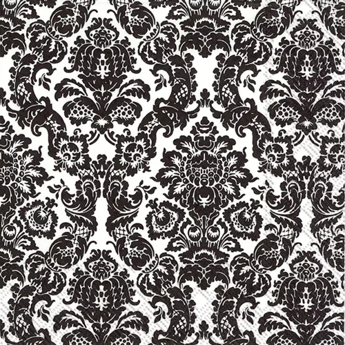 Vista 11 de Boston International BF797097 - Servilletas de papel para buffet IHR de toalla de invitado, 8.5" x 4.5", Blanco Palacio/Negro