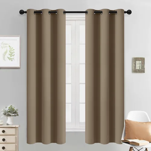 Vista 82 de Yakamok Cortinas opacas para dormitorio, aislamiento térmico, cortinas de oscurecimiento de habitación para sala de estar, juego de 2 paneles