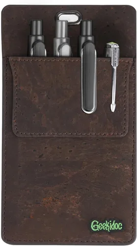 Vista 8 de Protector de Bolsillo de Corcho Portugués Premium para Hombres Protectores de Bolsillo Multiusos para Camisas y Batas de Laboratorio Para