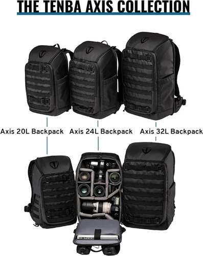 Vista 8 de Tenba Axis Mochila Bolsas (637-701), 20L