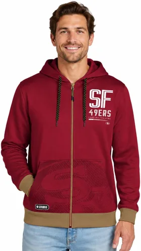 Vista 2 de Outerstuff NFL - Sudadera con capucha para hombre con cremallera completa en colores del