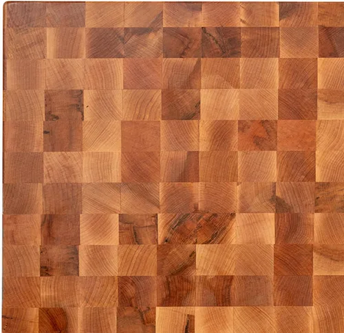 Vista 9 de John Boos CCB Series Tabla de cortar cuadrada de madera de arce de 18 x 18 pulgadas - 2.25 pulgadas de grosor, bloque de carnicero reversible de 22
