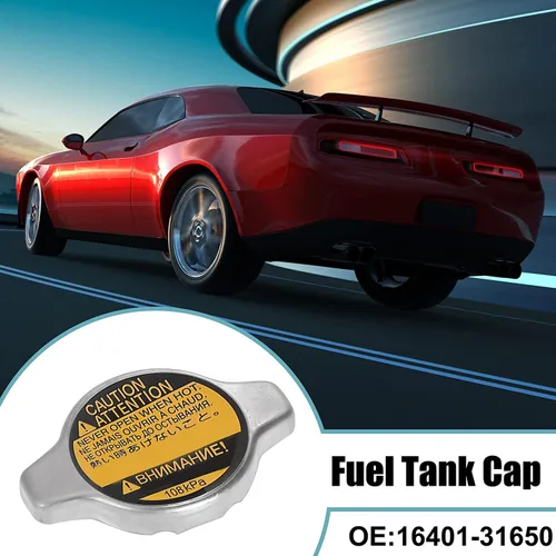 Vista 6 de Unifizz Tapa de recuperación de refrigerante de radiador de tono plateado reemplaza 16401-31650 para Toyota 4Runner 2003-2010 para Lexus IS350
