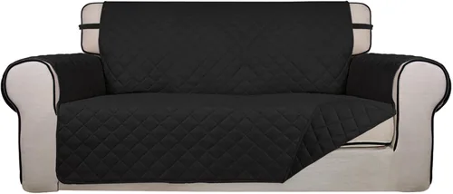 Vista 36 de PureFit - Funda de sofá acolchada reversible, protector de muebles impermeable, funda de sofá lavable con espuma antideslizante y correas elásticas