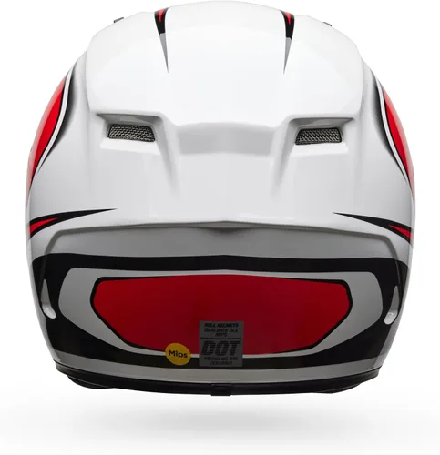 Vista 4 de Bell Cascos Qualifier DLX MIPS - Rojo/Blanco Tarmac, M