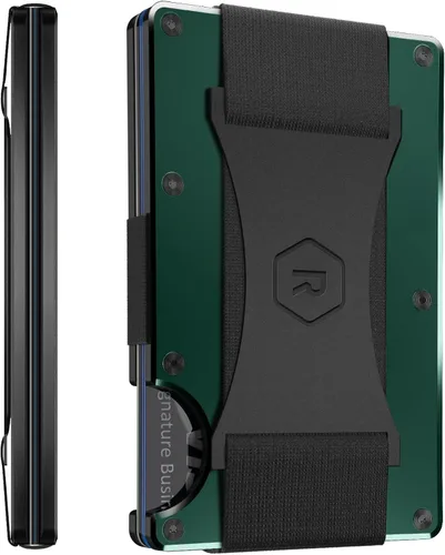Vista 10 de Cartera Ridge para hombres - Cartera delgada minimalista compacta y tarjetero, carteras de bolsillo frontal con protección RFID para hombres