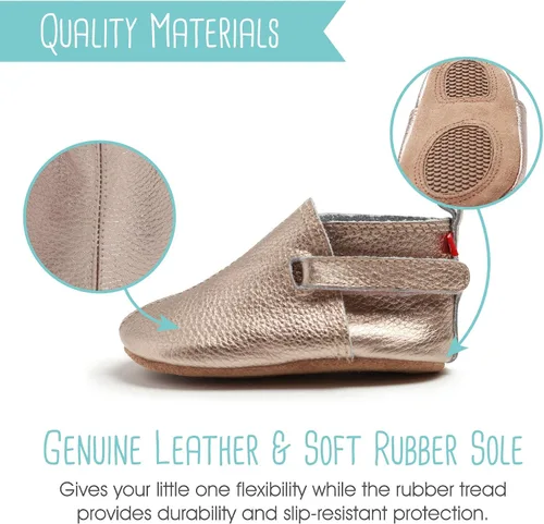 Vista 4 de Zutano Zapatos unisex de cuero para bebé