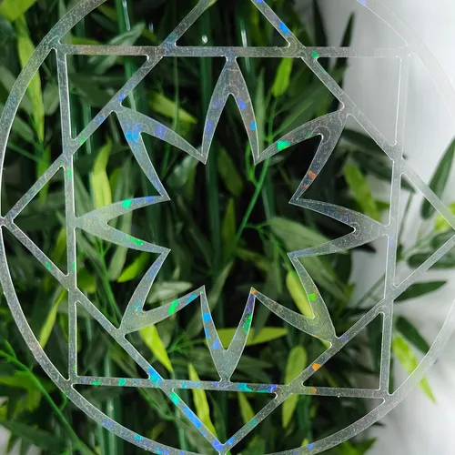Vista 3 de Calcomanías holográficas para ventana para ataques de pájaros, recordatorio de vidrio, calcomanías autoadhesivas anticolisión, evita que los pájaros